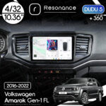 Магнітола Volkswagen Amarok 1 FL (2016-2022) DUDU 5 10.36" QLED, 4/32, 360