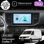 Магнітола Volkswagen Crafter 2 (2016-2026) Resonance Ultra T100 2/32, 10" IPS (CarPlay)