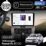 Магнітола Volkswagen Passat CC (2008-2017) [Silver] DUDU 7 10.36" 2K QLED, 12/256, 360