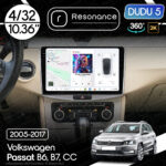 Магнітола Volkswagen Passat B7 (2010-2015) [Silver] DUDU 5 10.36" QLED, 4/32, 360