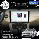 Магнітола Volkswagen Passat CC (2008-2017) [Black] DUDU 4 10.36" QLED, 4/64