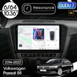 Магнітола Volkswagen Passat B8 (2014-2023) DUDU 7 10.36" 2K QLED, 6/64