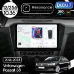 Магнітола Volkswagen Passat B8 (2014-2023) DUDU 7 10.36" 2K QLED, 12/256, 360