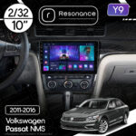 Магнітола Volkswagen Passat NMS (2011-2016) [Black Wood] Resonance Y9 2/32, 10" (8163, DSP)