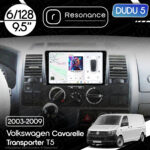 Магнітола Volkswagen Caravelle T5 (2003-2009) DUDU 5 9.5" QLED, 6/128