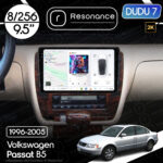 Магнітола Volkswagen Passat B5 (1996-2005) DUDU 7 9.5" 2K QLED, 8/256