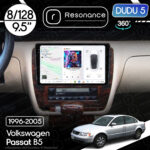 Магнітола Volkswagen Passat B5 (1996-2005) DUDU 5 9.5" QLED, 8/128, 360