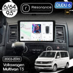 Магнітола Volkswagen Multivan T5 (2003-2015) DUDU 6 9.5" 2K QLED, 6/64