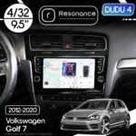 Магнітола Volkswagen Golf 7 (2012-2020) [Black, з кнопками] DUDU 4 9.5" QLED, 4/32
