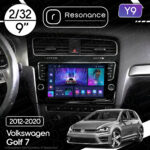 Магнітола Volkswagen Golf 7 (2012-2020) [Black, з кнопками] Resonance Y9 2/32, 9" (8163, DSP)