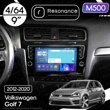 Магнітола Volkswagen Golf 7 (2012-2020) [Black, з кнопками] Resonance M500 4/64, 9" QLED