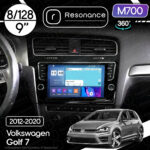 Магнітола Volkswagen Golf 7 (2012-2020) [Black, з кнопками] Resonance M700 8/128, 9" 360 QLED