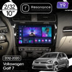Магнітола Volkswagen Golf 7 (2012-2020) [Black] Resonance Y9 2/32, 10" (8163, DSP)