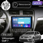 Магнітола Volkswagen Golf 7 (2012-2020) [Silver] Resonance M300 4/32, 10" QLED
