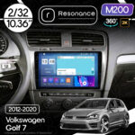 Магнітола Volkswagen Golf 7 (2012-2020) [Silver] Resonance M200 2/32, 2K 10.36" 360 QLED