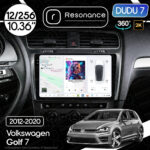 Магнітола Volkswagen Golf 7 (2012-2020) [Gray] DUDU 7 10.36" 2K QLED, 12/256, 360
