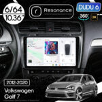 Магнітола Volkswagen Golf 7 (2012-2020) [Gray] DUDU 6 10.36" 2K QLED, 6/64, 360