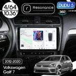 Магнітола Volkswagen Golf 7 (2012-2020) [Gray] DUDU 5 10.36" QLED, 4/64, 360