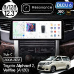 Магнітола Toyota Vellfire (AH20) (2008-2015) [Low] DUDU 6 12.3" 2K QLED, 8/128, 360 (Style C)
