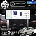 Магнітола Toyota Vellfire (AH20) (2008-2015) [Low] DUDU 7 12.3" 2K QLED, 6/64, 360 (Style B)