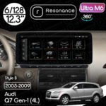 Магнітола Audi Q7 (4L) (2005-2009) Resonance Ultra M6 (7862) 6/128, 12.3" QLED, 360 (Benz Style)