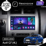 Магнітола Audi Q7 Gen-1 (4L) (2005-2015) Resonance Y9 2/32, 9" (8163, DSP)