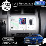 Магнітола Audi Q7 Gen-1 (4L) (2005-2015) DUDU 5 9.5" QLED, 4/32