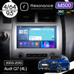 Магнітола Audi Q7 Gen-1 (4L) (2005-2015) Resonance M500 4/64, 2K 9.5" 360 QLED