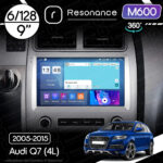 Магнітола Audi Q7 Gen-1 (4L) (2005-2015) Resonance M600 6/128, 9" 360 QLED