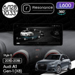 Магнітола Audi A1 (2010-2018) Resonance L600 6/128 10.33" QLED, 360 (Mercedes-Benz Style)