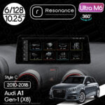 Магнітола Audi A1 (2010-2018) Resonance Ultra M6 (7862) 6/128, 10.25" QLED, 360 (BMW Style)