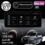 Магнітола Audi A1 (2010-2018) Resonance Ultra M6 (7862) 6/128, 12.3" QLED, 360 (Benz Style)