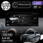 Магнітола Audi A1 (2010-2018) Resonance L600 6/128 12.3" QLED, 360 (Audi Style)