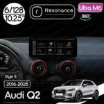Магнітола Audi Q2 (2016-2026) Resonance Ultra M6 (7862) 6/128, 10.25" QLED, 360 (Benz Style)