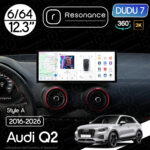 Магнітола Audi Q2 (2016-2026) DUDU 7 12.3" 2K QLED, 6/64, 360 (Style A)