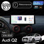 Магнітола Audi Q2 (2016-2026) DUDU 7 12.3" 2K QLED, 12/256, 360 (Style C)