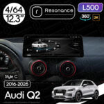 Магнітола Audi Q2 (2016-2026) Resonance L500 4/64 12.3" QLED, 360 (BMW Style)
