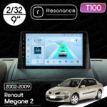 Магнітола Renault Megane 2 (2002-2009) Resonance Ultra T100 2/32, 9" IPS (CarPlay)