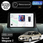 Магнітола Renault Megane 2 (2002-2009) DUDU 6 9.5" 2K QLED, 8/256