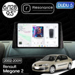 Магнітола Renault Megane 2 (2002-2009) DUDU 5 9.5" QLED, 6/128