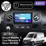 Магнітола Opel Movano B (2010-2019) Resonance M600 6/128, 10" QLED