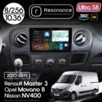Магнітола Renault Master 3 (2010-2019) Resonance Ultra S8 (7870) 8/256, 10.36" 2K QLED, 360