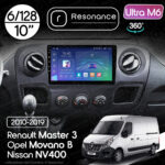 Магнітола Renault Master 3 (2010-2019) Resonance Ultra M6 (7862) 6/128, 10" QLED, 360