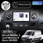 Магнітола Opel Movano B (2010-2019) DUDU 3 10" QLED, 4/64