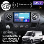Магнітола Opel Movano B (2010-2019) Resonance M600 6/128, 2K 10.36" QLED