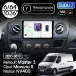 Магнітола Nissan NV400 (2010-2019) DUDU 7 10.36" 2K QLED, 6/64, 360