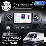 Магнітола Opel Movano B (2010-2019) DUDU 6 10.36" 2K QLED, 8/128