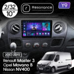 Магнітола Opel Movano B (2010-2019) Resonance Y9 2/64, 10" (8163, DSP)