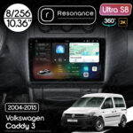 Магнітола Volkswagen Caddy 3 (2004-2015) Resonance Ultra S8 (7870) 8/256, 10.36" 2K QLED, 360