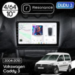Магнітола Volkswagen Caddy 3 (2004-2015) DUDU 3 10" QLED, 4/64
